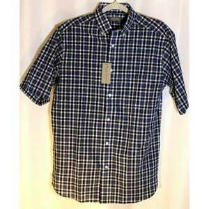 Daniel Cremieux Shirt Men's Small Plaid Short Sleeve Button Down